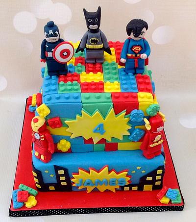 Lego Superhero cake - Cake by Yvonne Beesley