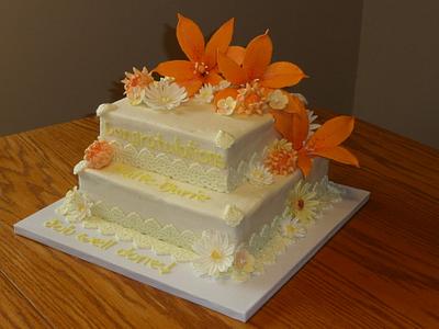 Orange and Yellow cake - Cake by Marcia Hardaker