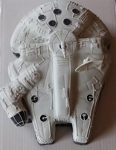 Millenium Falcon cake. - Cake by TheBakeryBoutique