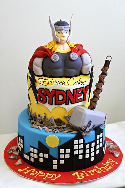 Thor Themed Cake - Cake by erivana