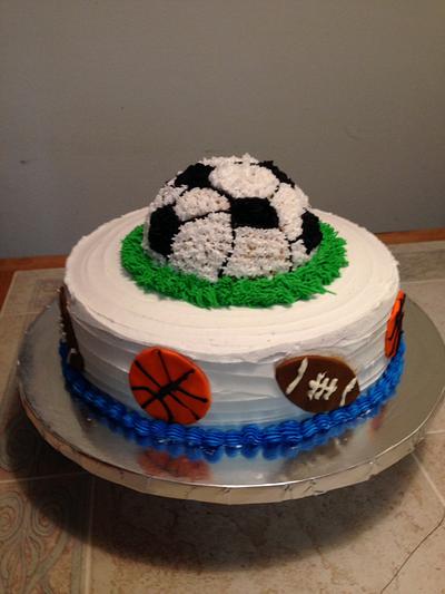 Sports theme cake - Cake by Aida Martinez