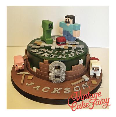 Minecraft Cake - Cake by Vintage Cake Fairy
