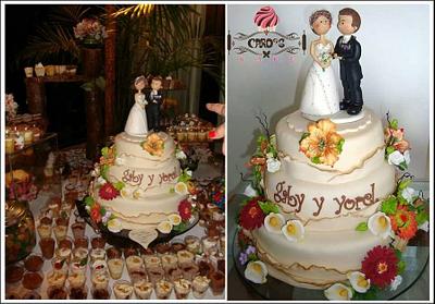 Gaby's wedding cake - Cake by Carolina Requiz