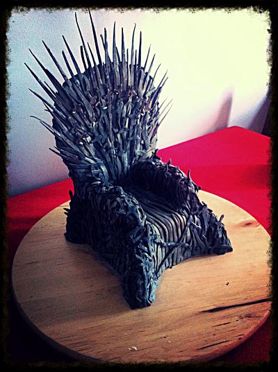 Game of thrones, iron throne - Cake by EyeSeaDoughNuts