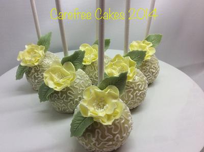Lemon cake pops. - Cake by carefreecakes