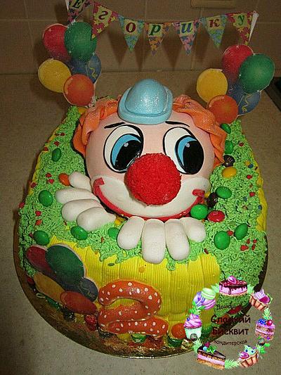 Торт клоун. - Cake by Anastasiya