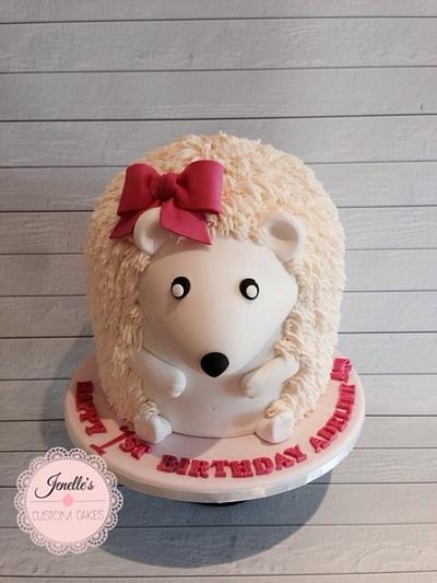 Pretty Hedgehog cake - Cake by Jenelle's Custom Cakes