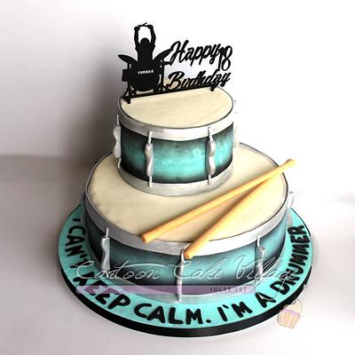 Cake for a Drummer - Cake by Eliana Cardone - Cartoon Cake Village