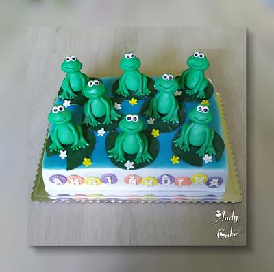 Frogs cakes - Cake by AndyCake