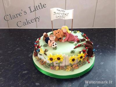 Summer garden cake - Cake by Clareslittlecakery