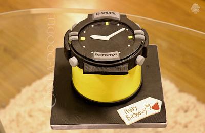 G Shock watch cake - Cake by Nimitha Moideen