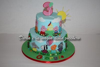 Peppa Pig cake - Cake by Daria Albanese