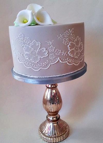 Brush embroidery  - Cake by Time for Tiffin 