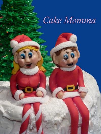 Christmas Elves - Cake by cakemomma1979