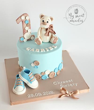 first birthday cake - Cake by My sweet miracles