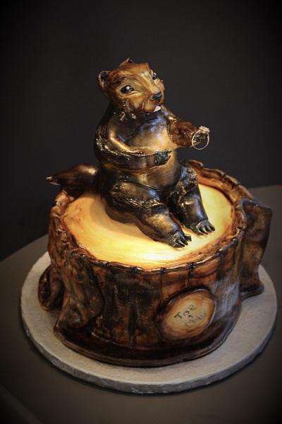 Groundhog Wedding Cake - Cake by Sugar Inspired 