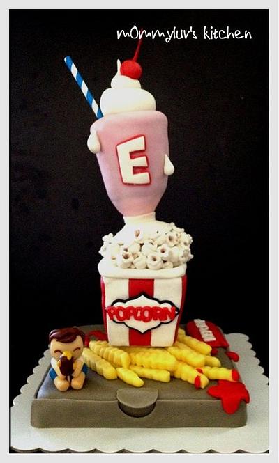 Junk Food themed Cake - Cake by m0mmyluv