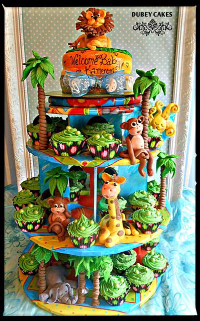 Jungle Baby Shower  - Cake by Bethann Dubey