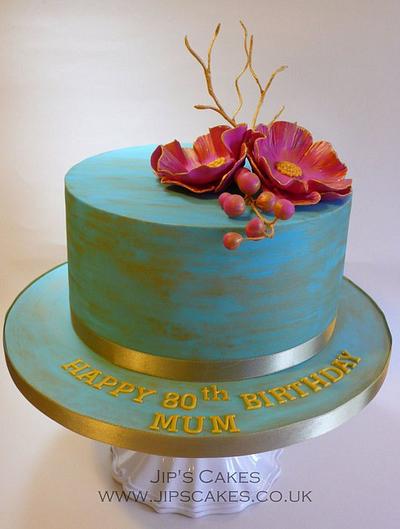 Oriental Shade inspired cake - Cake by Jip's Cakes