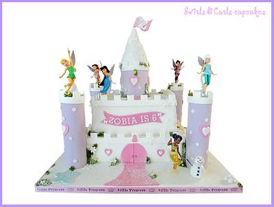 Fairy snow castle cake! - Cake by SwirlsAndCurls