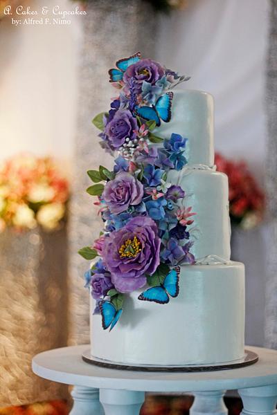 Purples&Blues - Cake by Alfred (A. Cakes & Cupcakes)