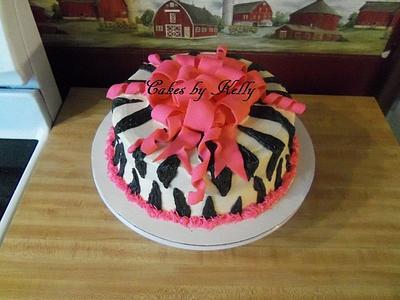 Zebra Cake  - Cake by Kelly Neff,  Cakes by Kelly 