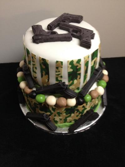 Camo cake - Cake by Laurie