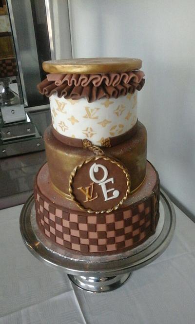 LV 40th Birthday Cake - Cake by CakeIndulgence
