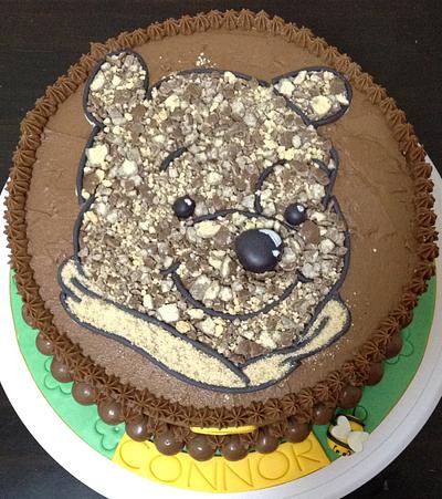 5th Birthday Crushed Maltesers Winnie the Pooh Birthday Cake - Cake by MariaStubbs
