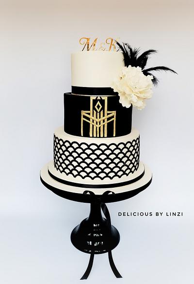 Gatsby inspired wedding cake - Cake by Delicious By Linzi