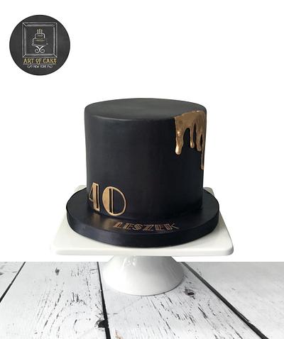 Gatsby / Art Deco 40th Birthday Cake - Cake by Akademia Tortu - Magda Kubiś