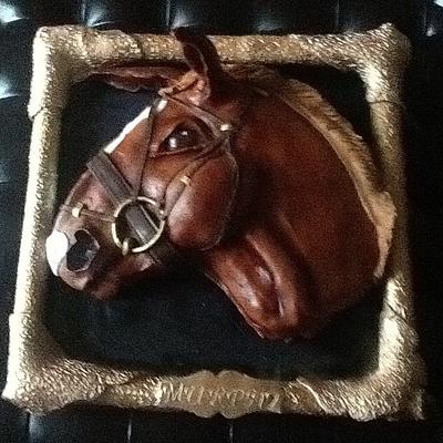 Portrait of a horse cake - Cake by Yetticakes