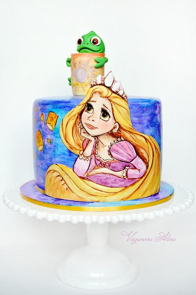 cake with Rapunzel and Pascal - Cake by Alina Vaganova