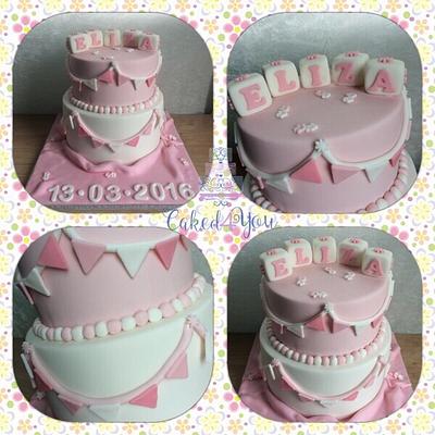 Christening cake  - Cake by Clare Caked4you