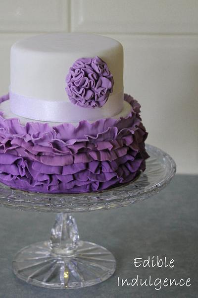 Mini Ombre Cake - Cake by Edible Indulgence