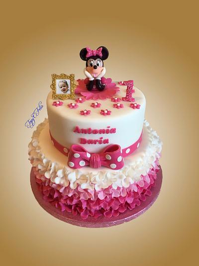 1st birthday cake with Minnie Mouse - Cake by Felis Toporascu