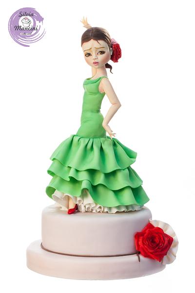 Flamenco Dancer - Cake by Silvia Mancini Cake Art