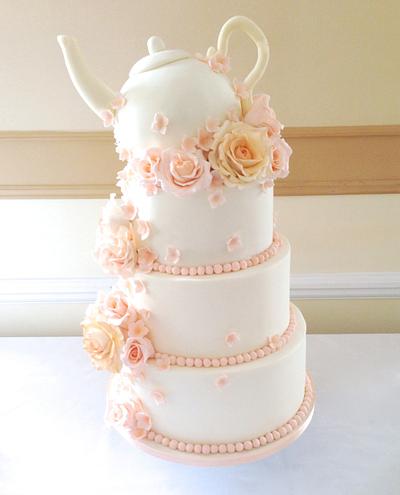 Teapot Wedding Cake - Cake by Claire Lawrence