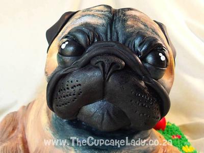 A 3D Pug Cake - Cake by Angel, The Cupcake Lady