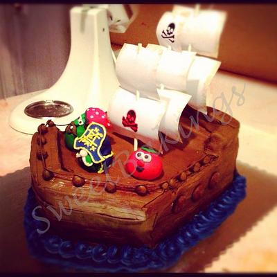 VeggieTales Pirate Cake - Cake by Priscilla 