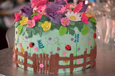 Flower garden cake - Cake by Lize van den Heever