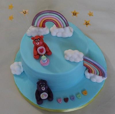 Care Bears :) hidden rainbow cake :P - Cake by Sue
