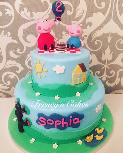 Peppa pig Cake - Cake by Frency's Cakes