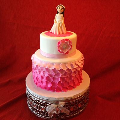 Aura Maria's First communion cake... - Cake by Diana