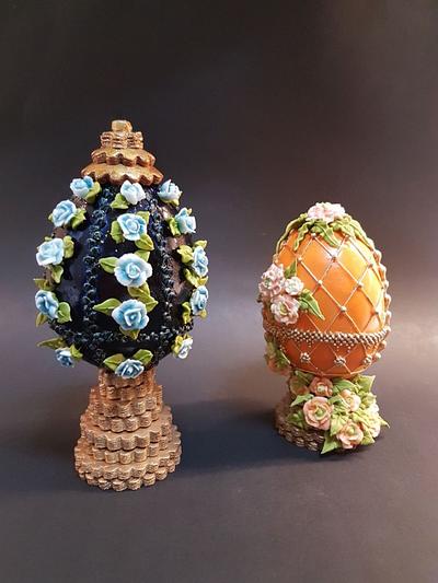 Huevos Fabergé colaboración huevos de pascua Fabergé  - Cake by Eva bella daucousse 