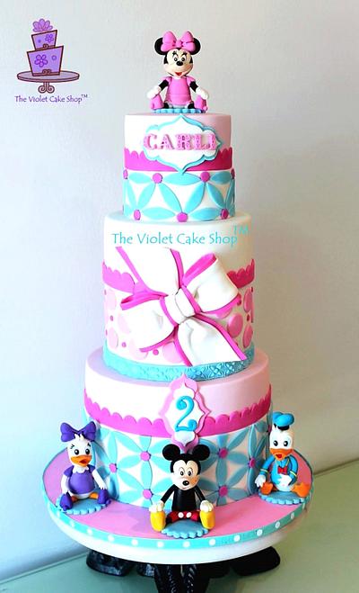 MICKEY, MINNIE & FRIENDS Cake for My Daughter's 2nd Birthday - Cake by Violet - The Violet Cake Shop™