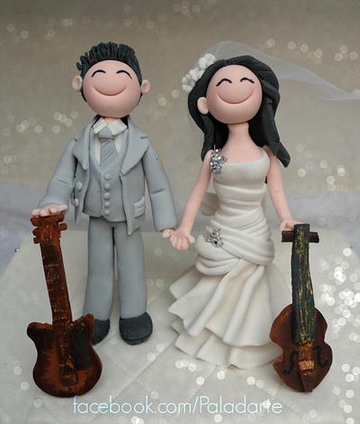 Musicians Wedding cake - Cake by Paladarte El Salvador