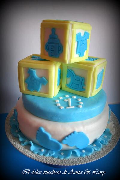 1st birthday - Cake by Il dolce zucchero di Anna & Lory