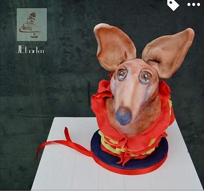Animal rights collaboration; Podenco dog - Cake by Judith-JEtaarten