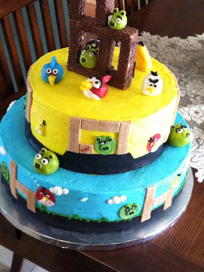 Angry Birds Cake - Cake by CakesbyLisa1